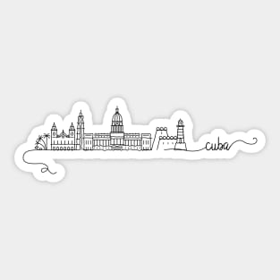 Cuba City Signature Sticker